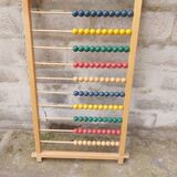 Large vintage wooden school abacus