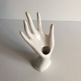 Hand vintage ceramic enamelled