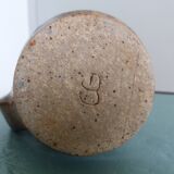 Stoneware pitcher signed cg