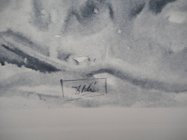 Salvador Dali : Divine Comédie, L’Ange, Gravure signée