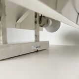 Pair of Parscot wall lights in white lacquered metal from the 80s