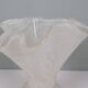 White Murano glass vase, Italy, mouth-blown vintage design