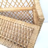Vintage rattan shelf