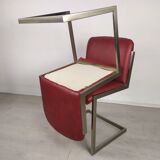 Marble design table 6 chairs 1970