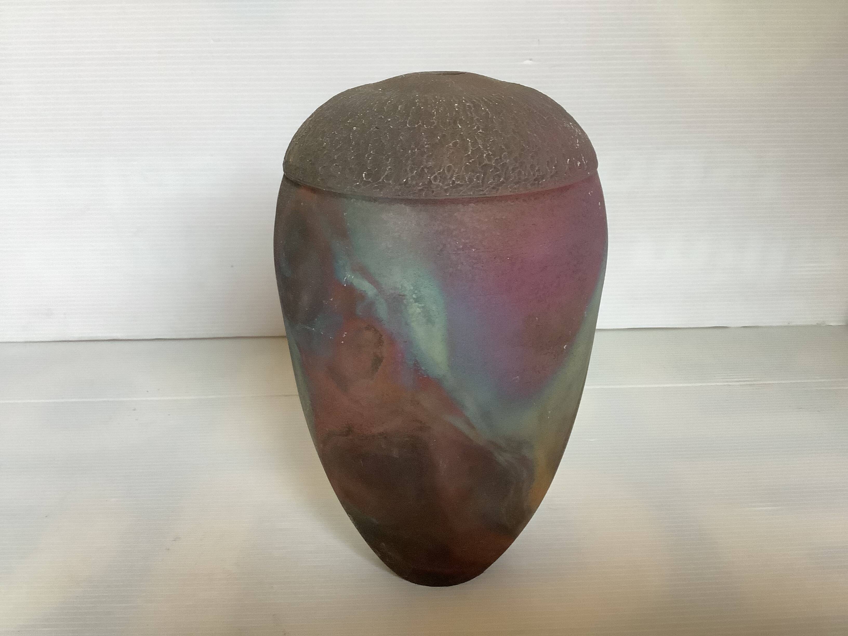 Asymmetrical vase by ceramicist Van Gompel