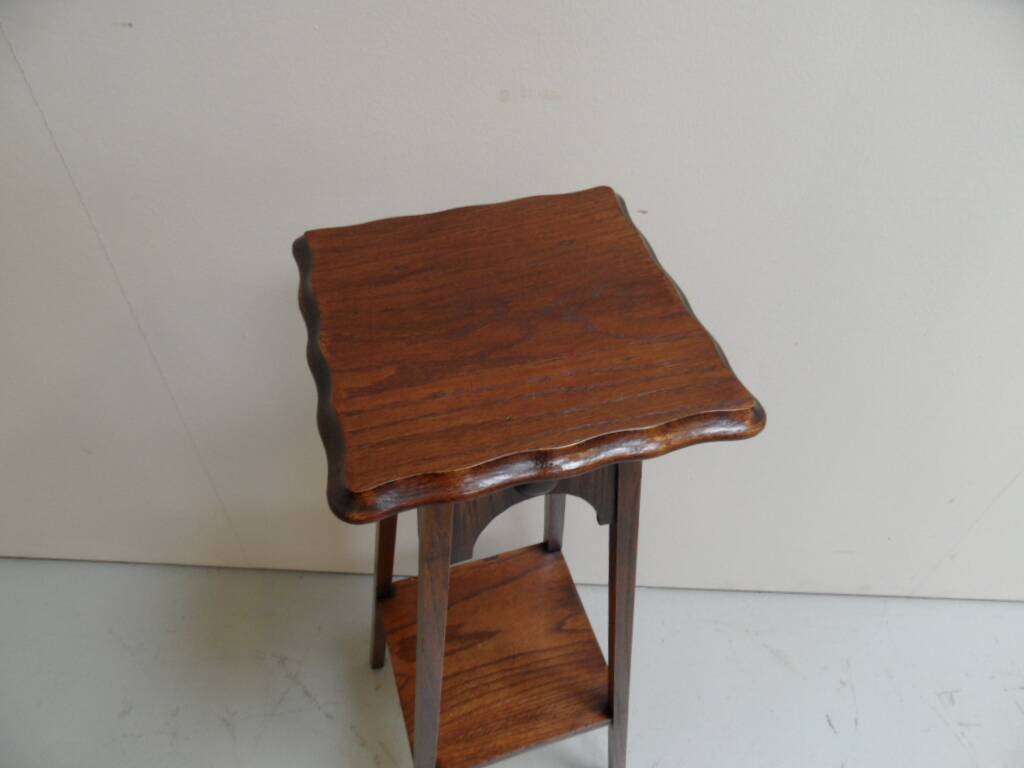 Art Nouveau oak sidetable