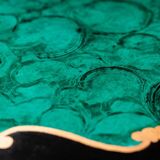 Malachite pedestal table