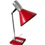 Italian desk lamp in wood and metal from the 1960s.