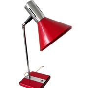 Italian desk lamp in wood and metal from the 1960s.