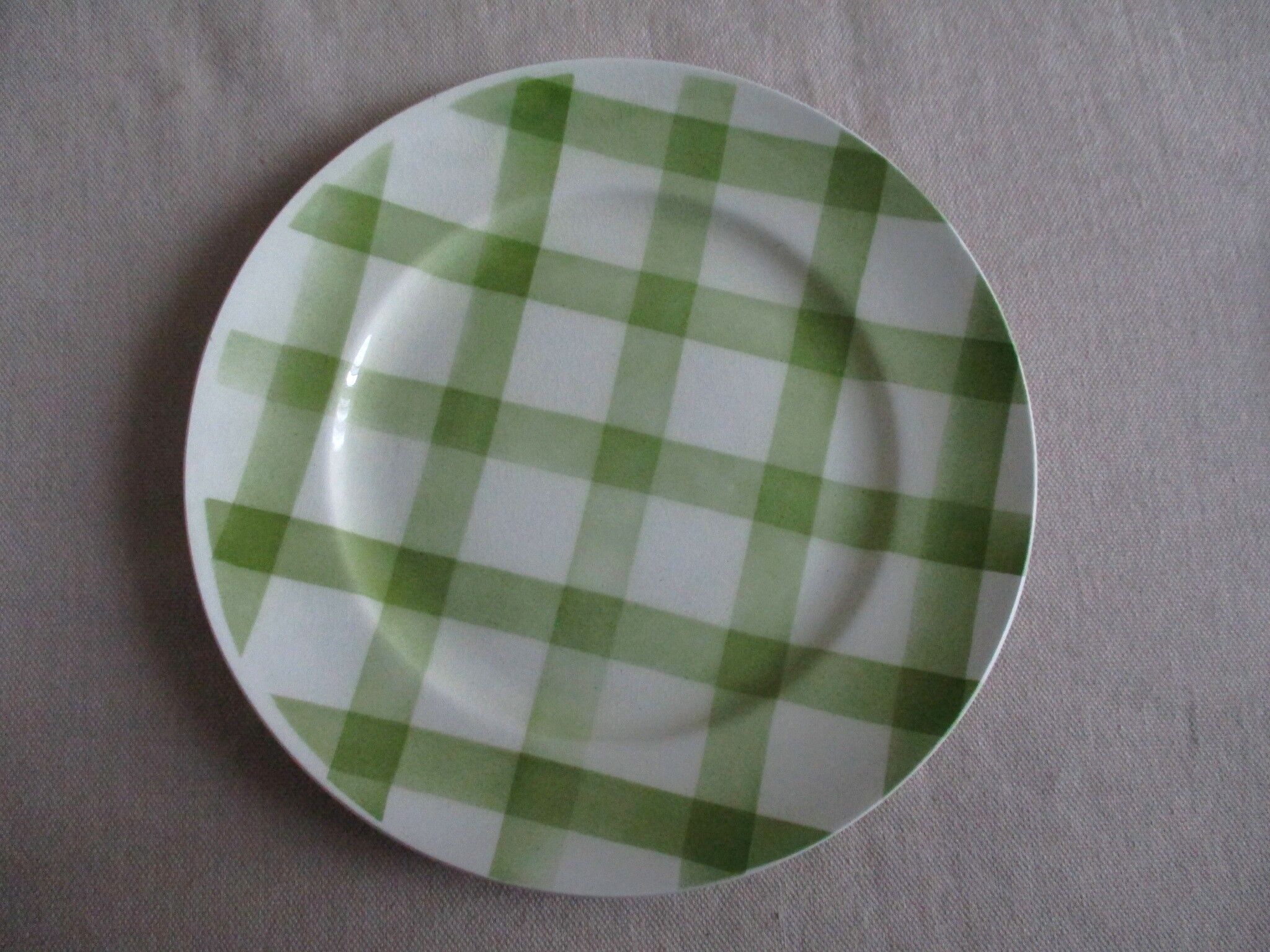 4 plates dessert Moulin des loups Orchies green tiles