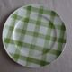 4 assiettes dessert Moulin des loups Orchies carreaux verts