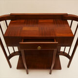 Console en bois de noyer courbé 1940