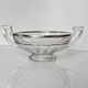 Val Saint Lambert Crystal Fruit Bowl | Silver Rim | Art Deco