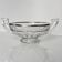Val Saint Lambert Crystal Fruit Bowl | Silver Rim | Art Deco