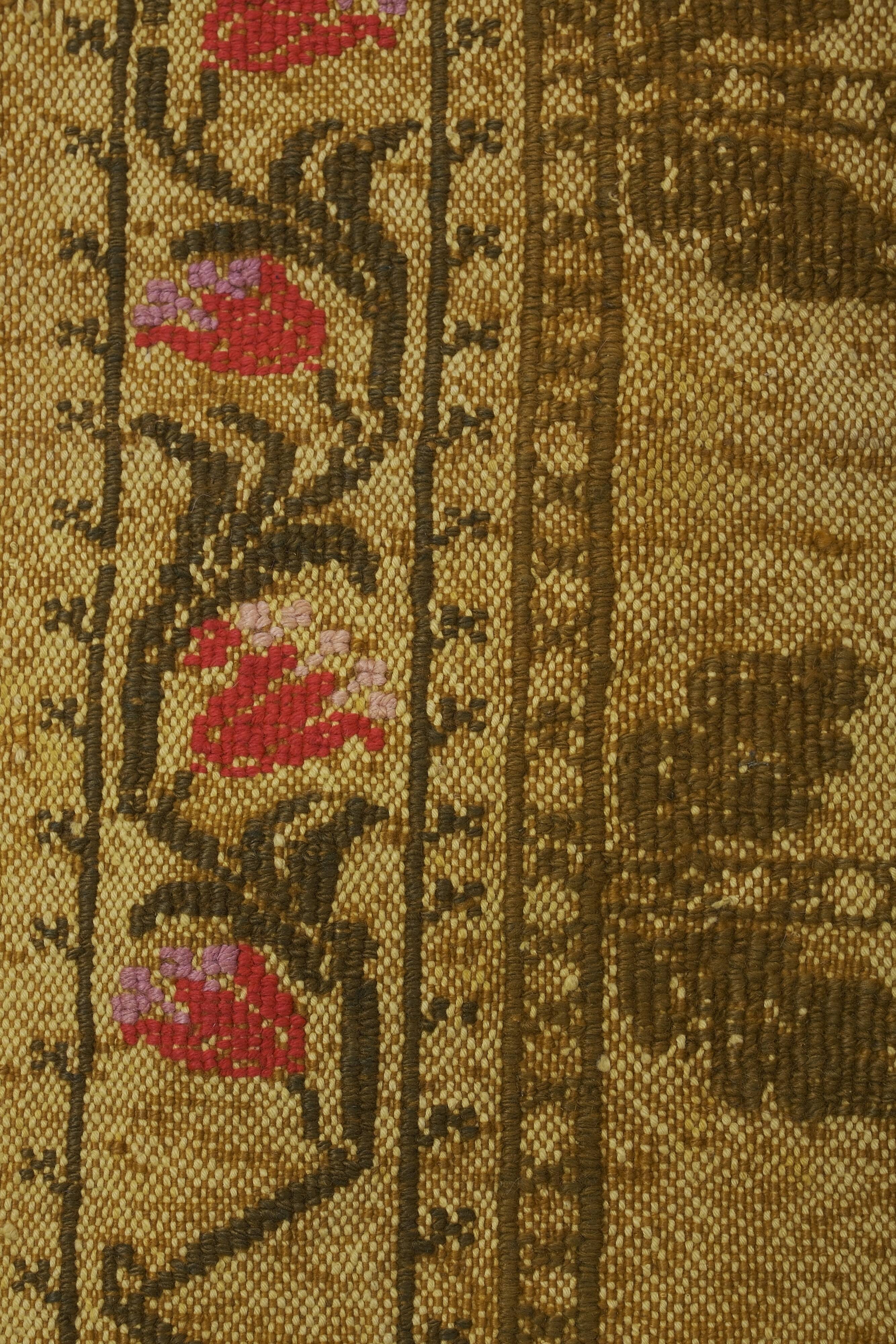 Vintage Turkish Oushak Handwoven Rug 148x210 cm