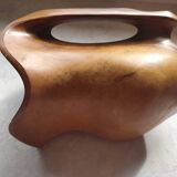Olive wood pitcher.