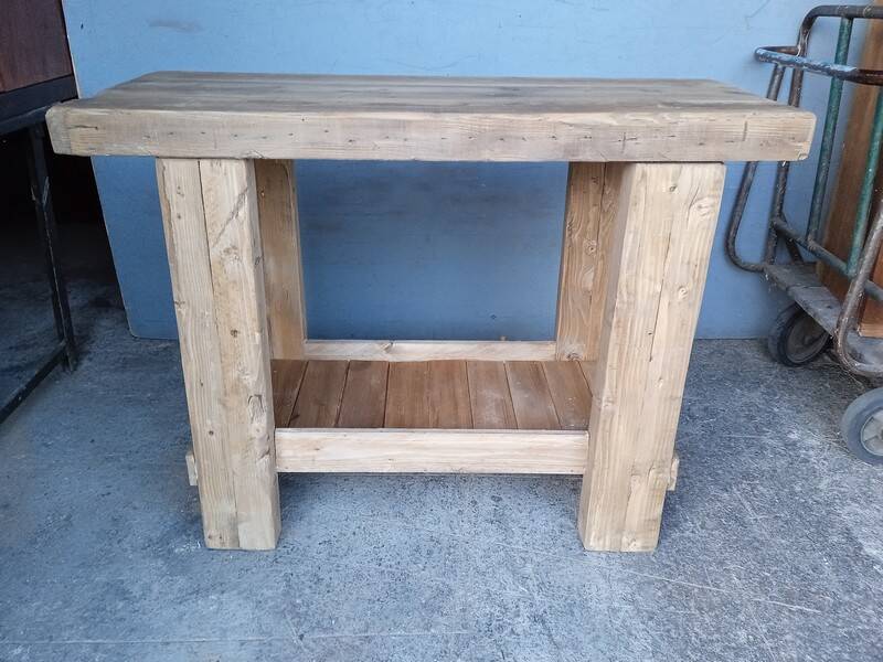 Workbench 119cm old solid wood