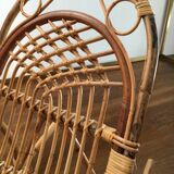 Rocking-chair child rattan with footrest