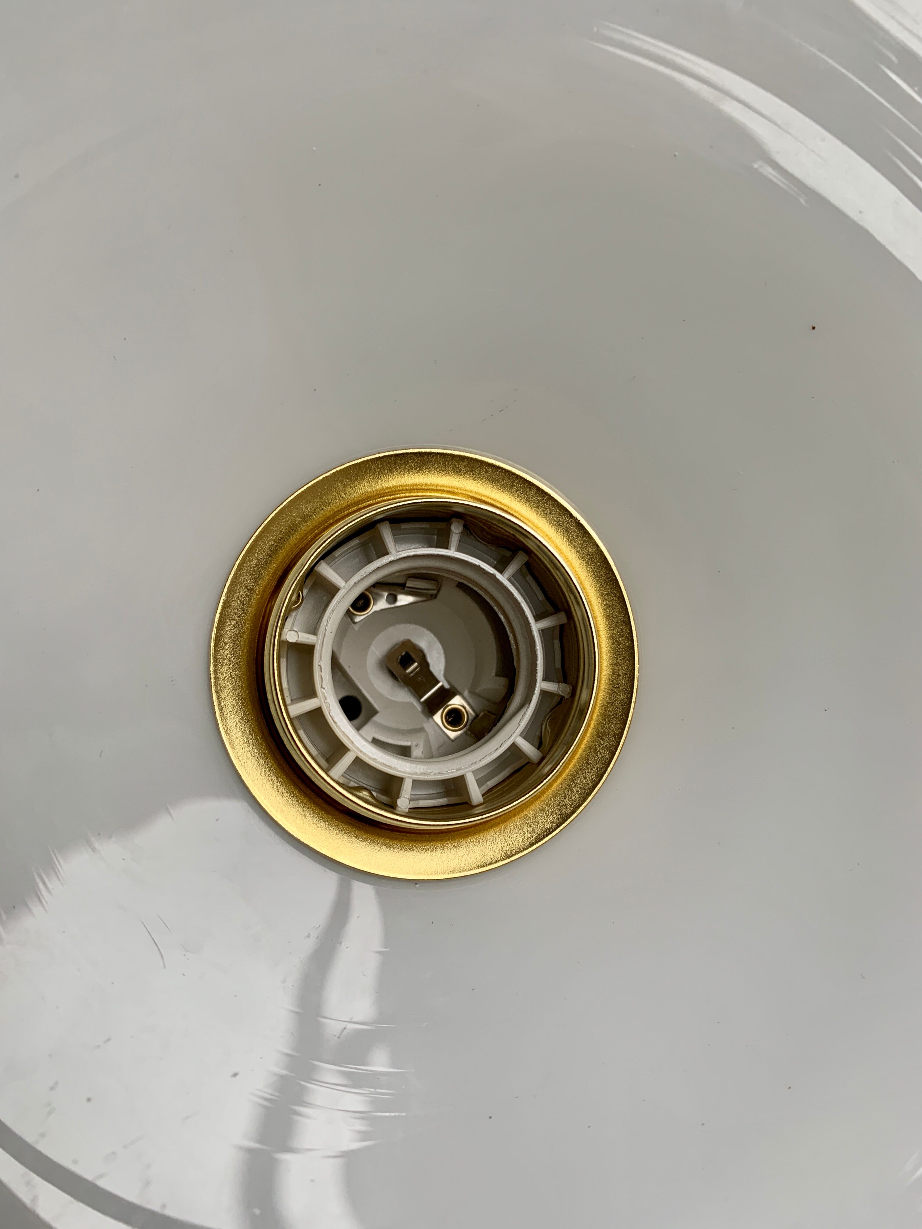 Suspension en opaline vintage