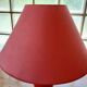 Vintage ceramic table lamp with a lacquered finish, golden potiche base and brass.