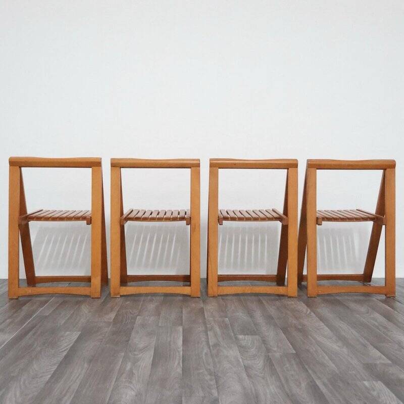 Trieste Chairs by Aldo Jacober for Alberto Bazzani, 1960s, Set of 4