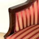 Elegant classic style armchair for the living room, walnut veneer and finished