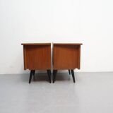 Set vintage nachtkastjes