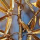 Large pair of brass wall sconces, Maison Jansen, 1960-70.
