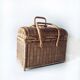 Panier rectangulaire en osier tressé