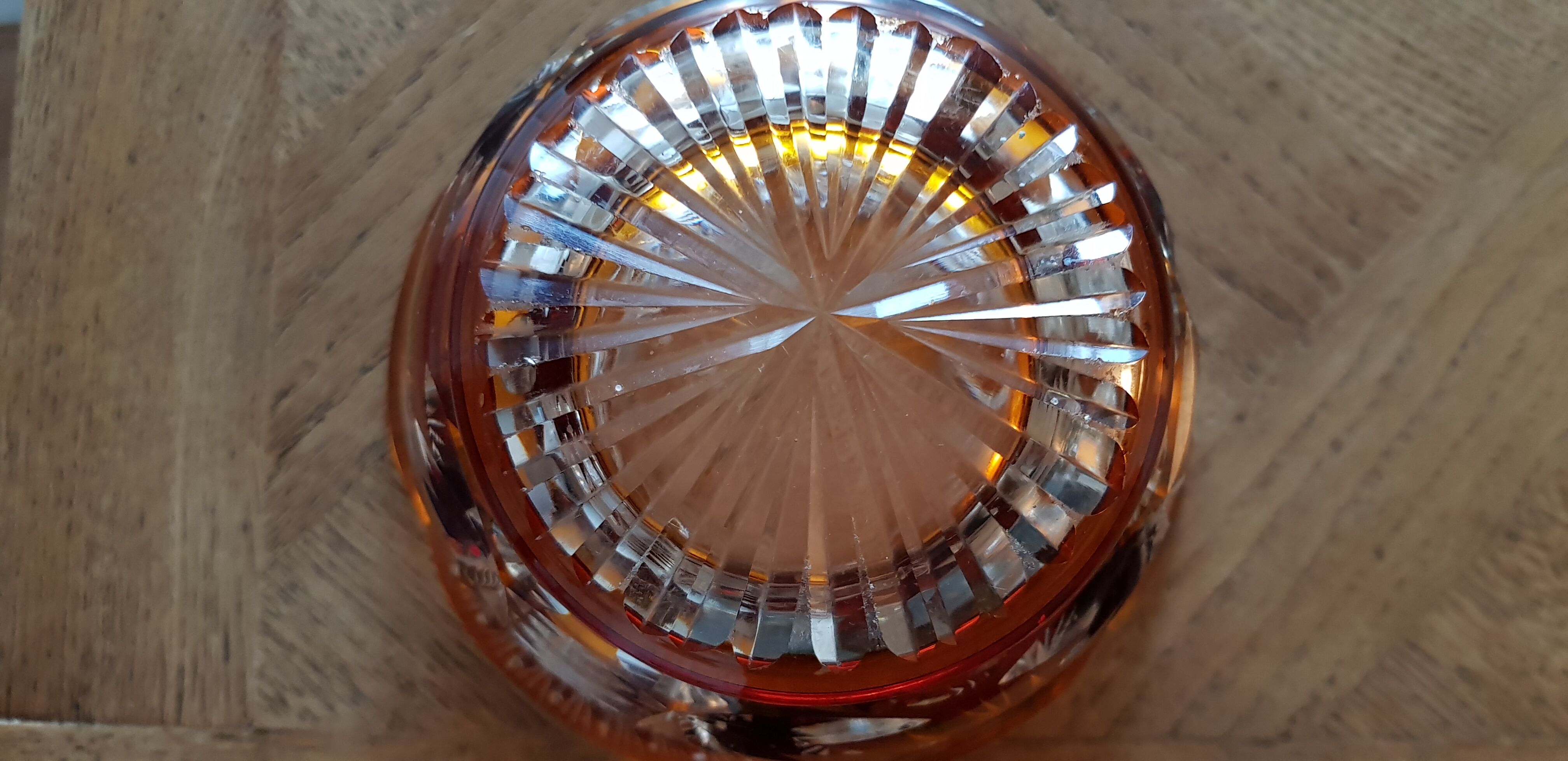 Bohemian crystal vase