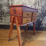 Vintage console table with 4 drawers