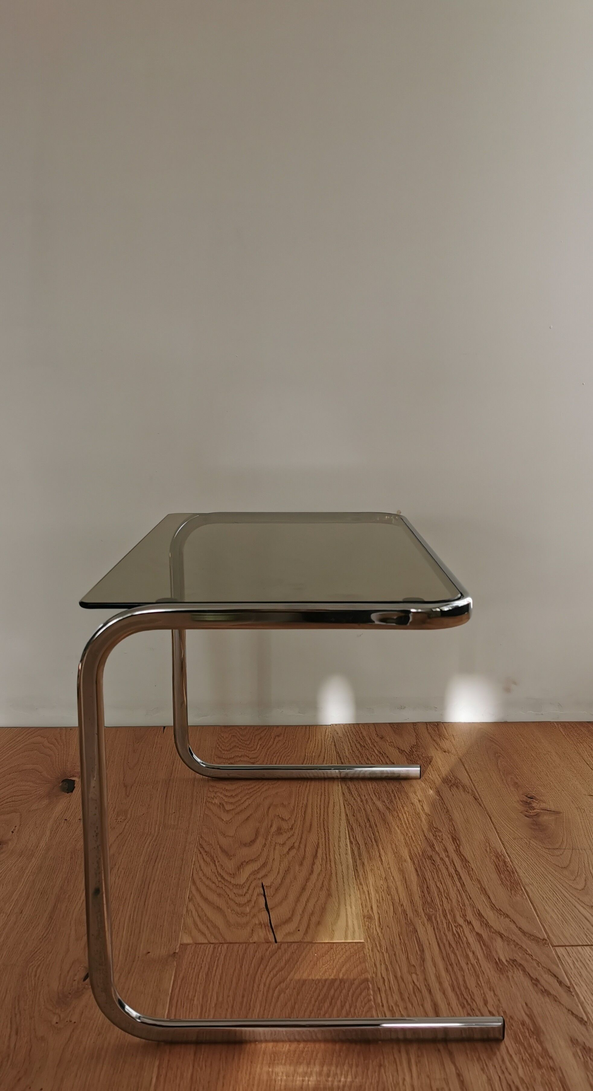 Vintage chrome side table