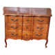 Louis XV style crossbow commode in cherry wood