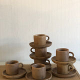 Ensemble tasses et sous tasses