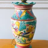 Majolica Italy ceramic lamp base