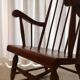 Rocking chair in blond wood
