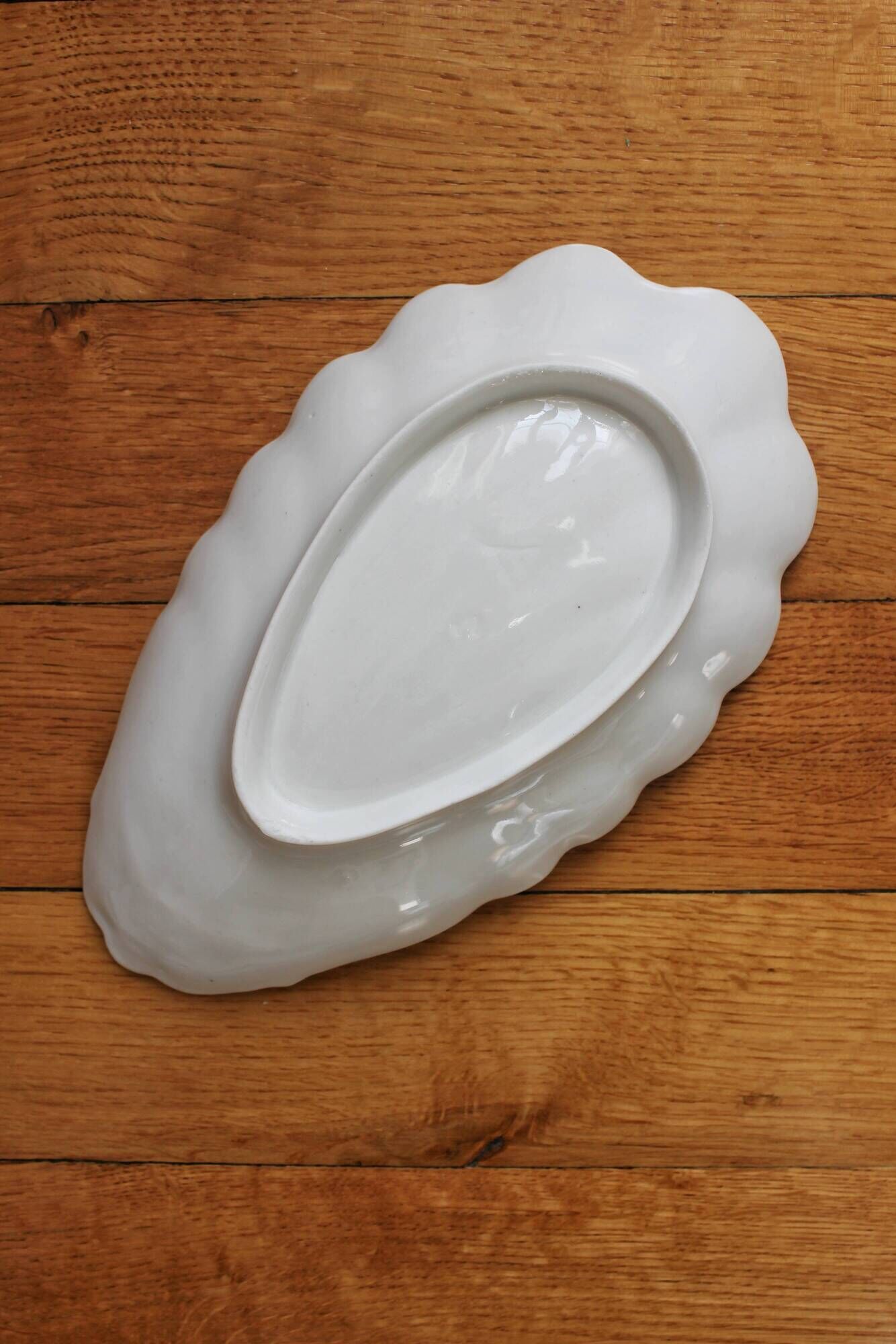 Ravier shell in old porcelain late nineteenth century