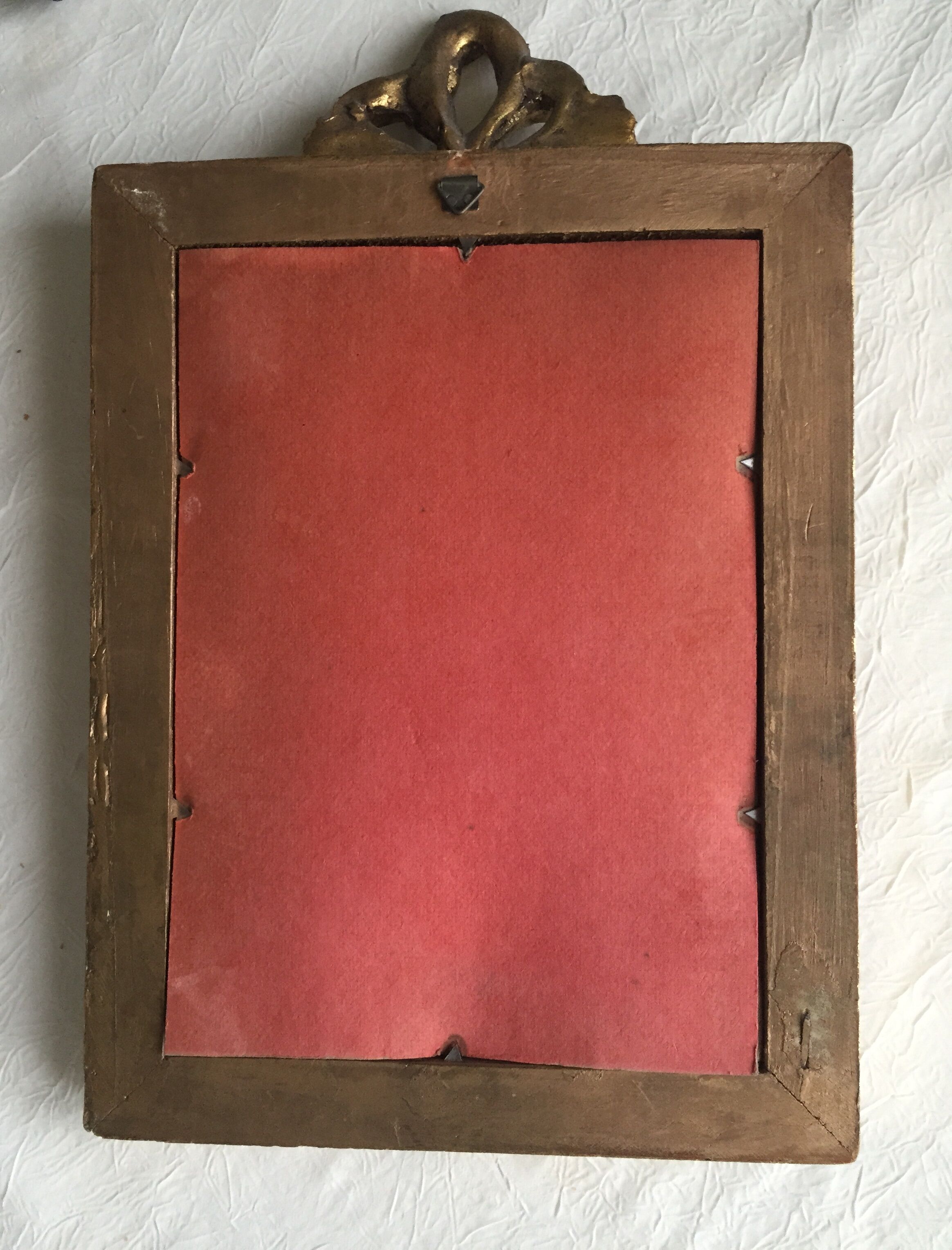 Small gilded wooden mirror 20x32cm