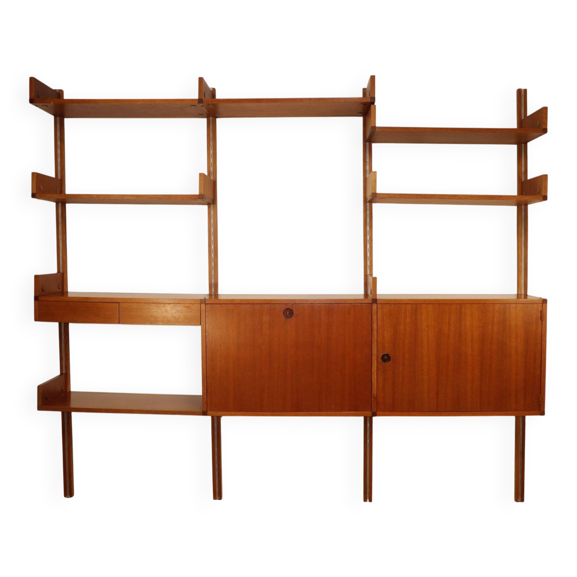 Modular wall bookcase, Minvielle edition by ARP – 1960