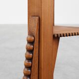 Art Nouveau Carved Wood triangular Side Table, France ca. 1915