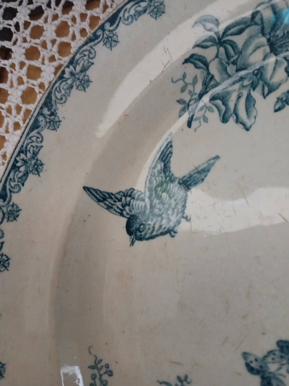 Small antique ironstone dish by Léon Graves
