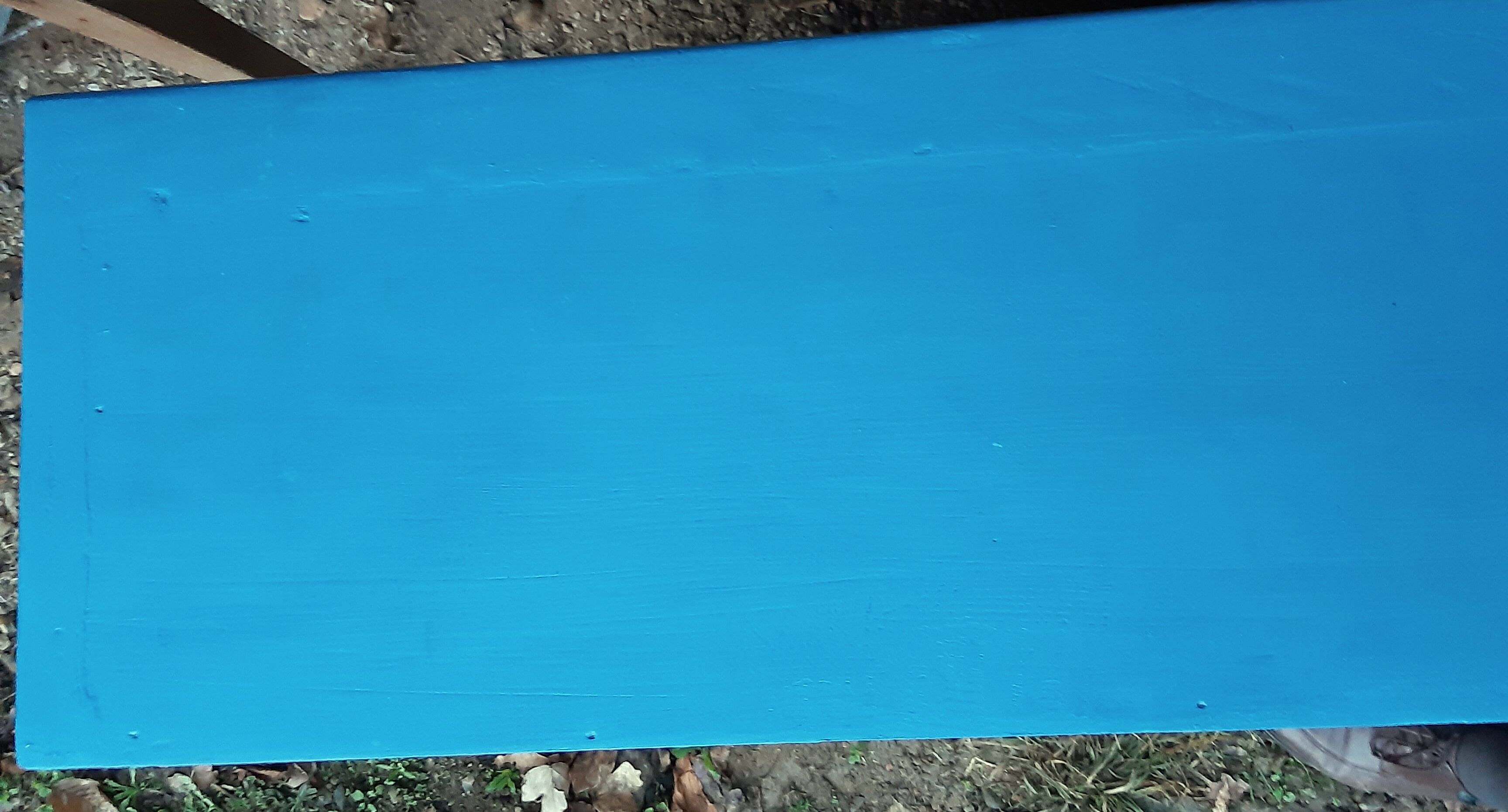 Parisian buffet painted blue