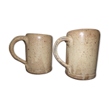 2 sandstone mugs from the Pottery of Bois de Laud