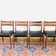Set de 4 chaises scandinave en teck 1960