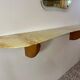Italian Art Deco Console in Cherry Wood and Siena Marble by Paolo Buffa, 1940s