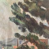 Old landscape painting 1919