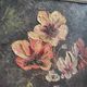 French vintage oil painting of flowers, signed A. Terrier