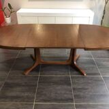 Table extensible Baumann vintage années 1970