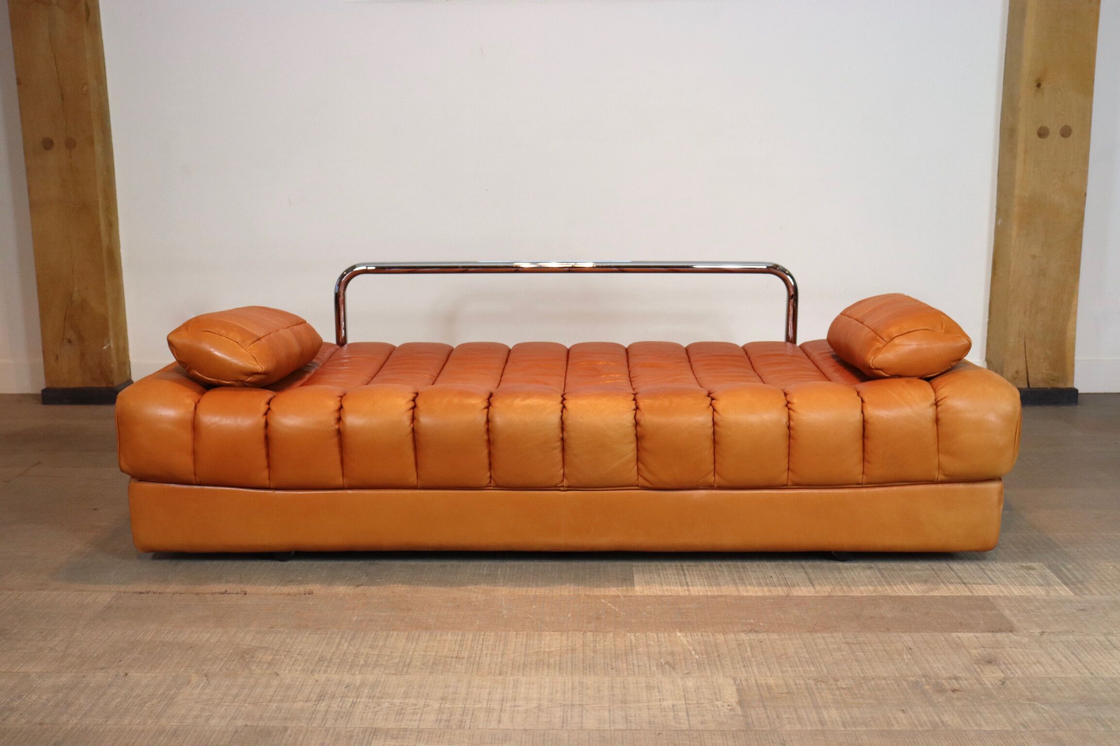 De Sede DS-85 daybed and lounge chair in cognac leather, 1960s