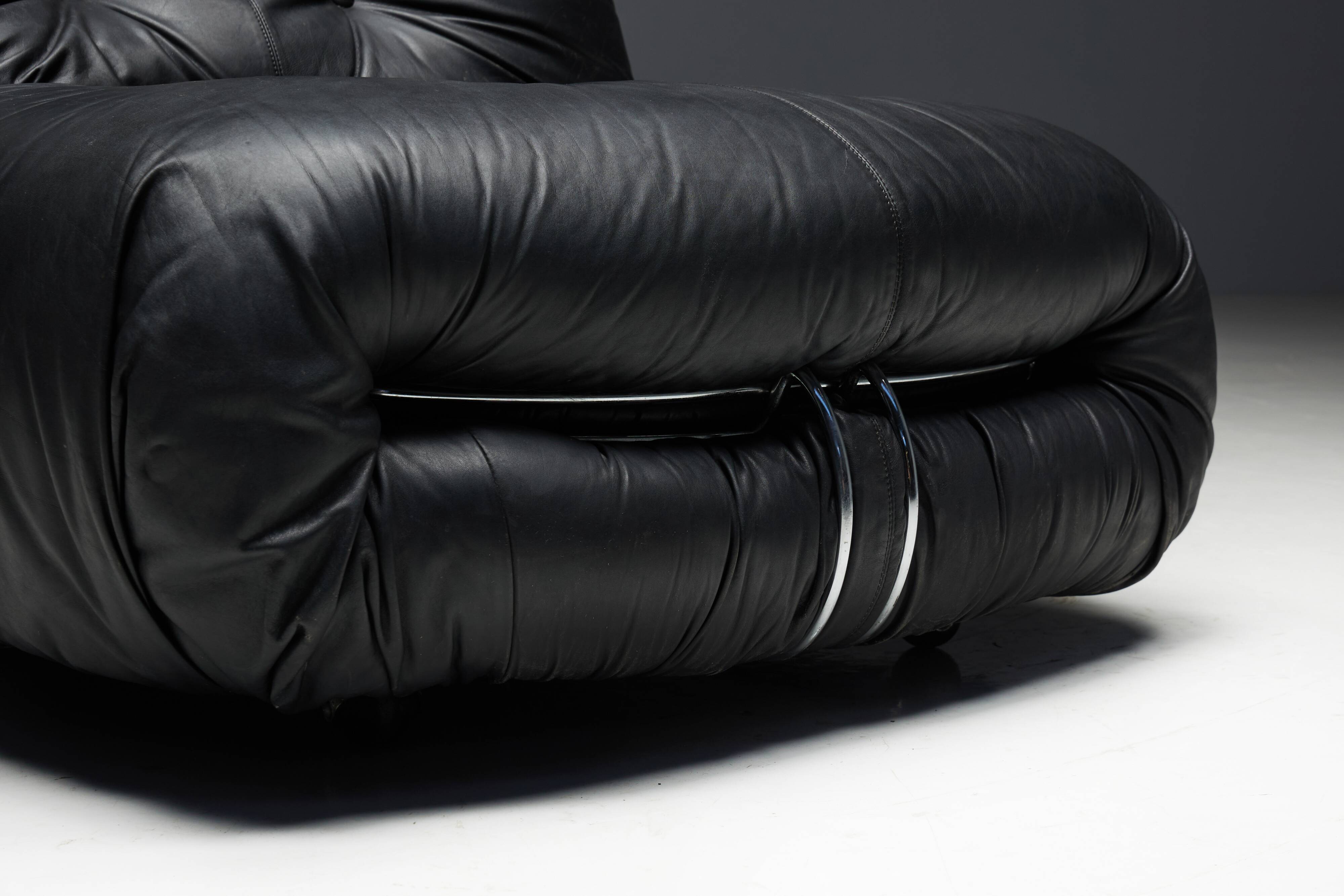 Soriana Lounge Chairs by Afra & Tobia Scarpa for Cassina, Italy, 1970s